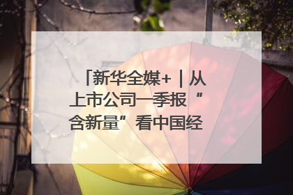 新华全媒+｜从上市公司一季报“含新量”看中国经济发展向“新”